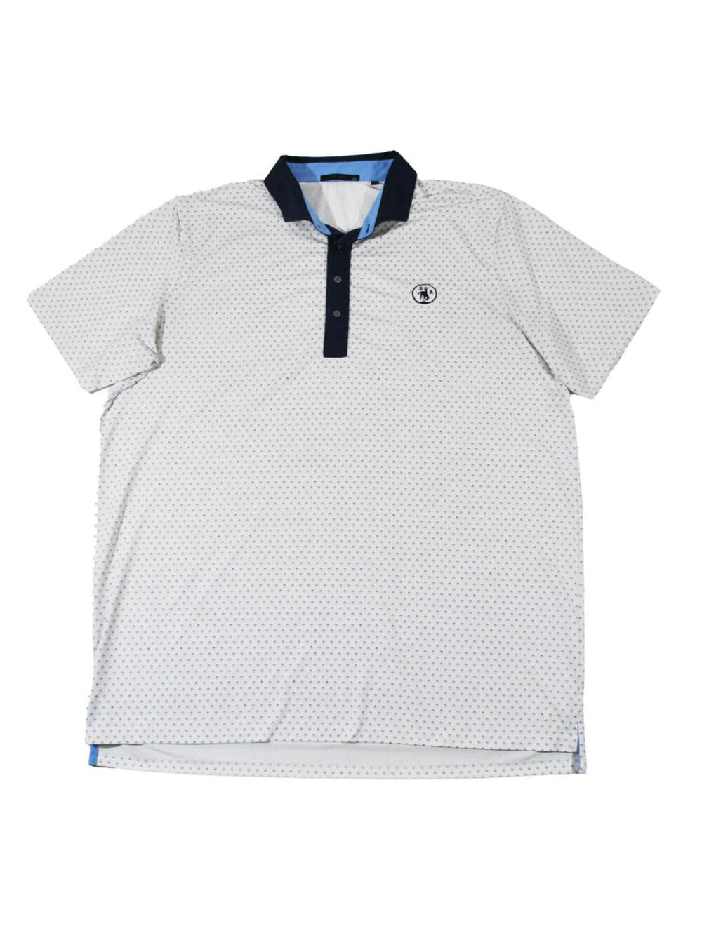 Grayson SB Cowboy Golf Club Country Pattern White Polo Size 2X-Large